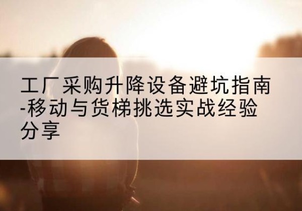 镇安移动式升降机怎么选-工厂采购升降设备避坑指南-移动与货梯挑选实战经验分享